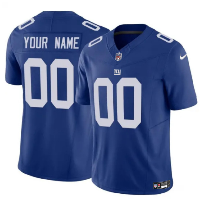 Youth New York Giants Active Player Custom Blue 2023 F.U.S.E. Vapor Untouchable Limited Football Stitched Jersey